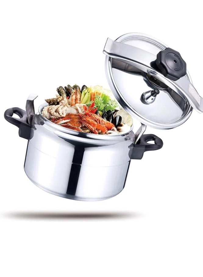 3L Pressure Cooker Aluminum for Household, Super-pressure Cooker Secure Cookerware, Silver