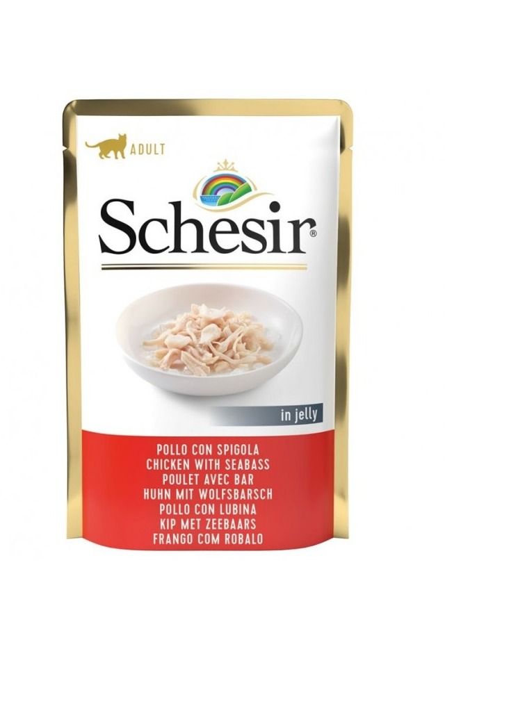 Pouch Jelly Chicken With Seabass Cat Wet Food
