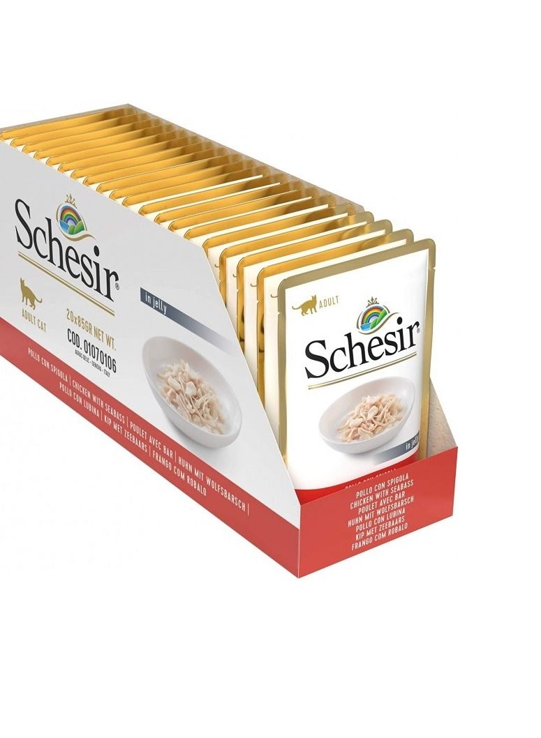Pouch Jelly Chicken With Seabass Cat Wet Food