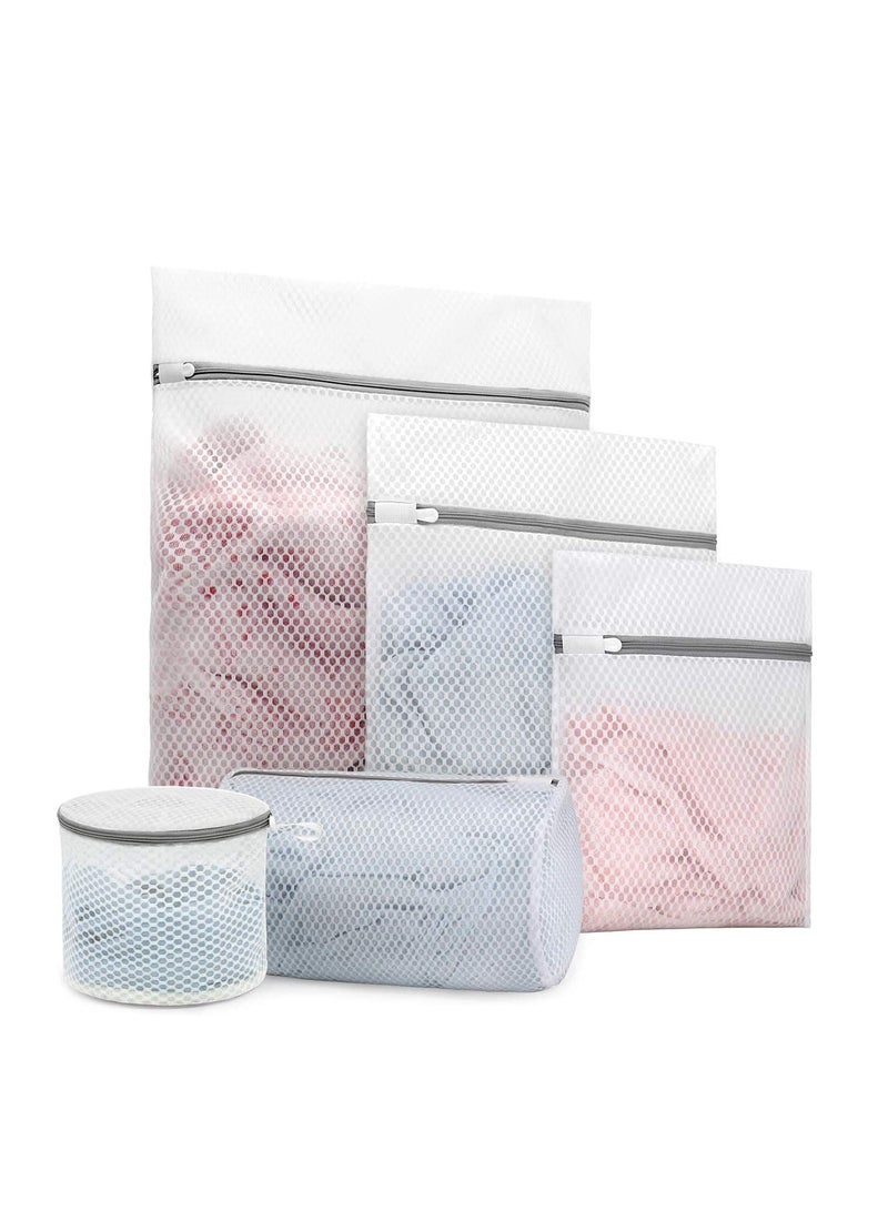 Durable Honeycomb Mesh Laundry Bags for Delicates (5 Pieces)