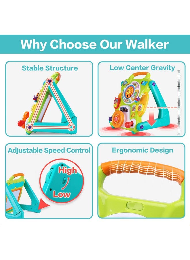 3 In 1 Baby Walker Sit To Stand Toys, Kids Activity Center, Toddlers Musical Fun Table, Lights And Sounds, Learning, Birthday Gift For 9, 12, 18 Months, 1, 2 Year Old, Infant, Boy, Girl