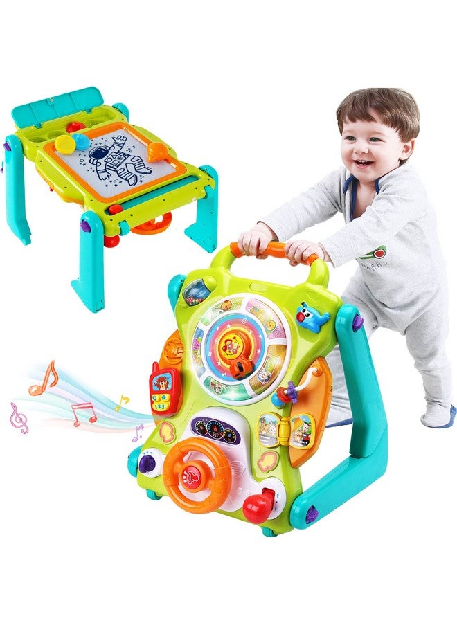 3 In 1 Baby Walker Sit To Stand Toys, Kids Activity Center, Toddlers Musical Fun Table, Lights And Sounds, Learning, Birthday Gift For 9, 12, 18 Months, 1, 2 Year Old, Infant, Boy, Girl