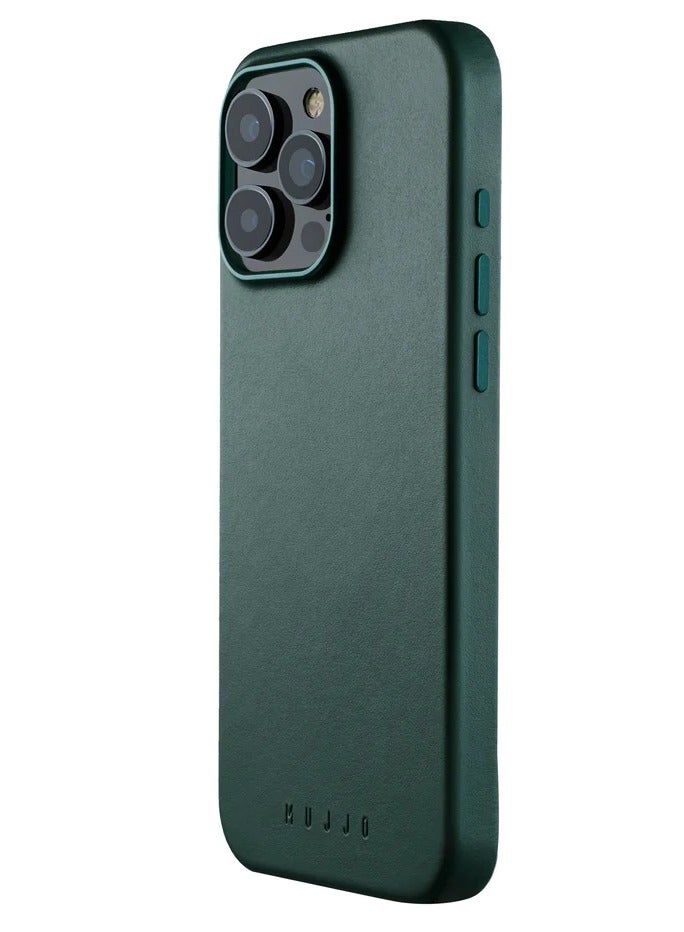 UK Premium Full Leather Case for iPhone 16 Pro Max in Livid Green with MagSafe