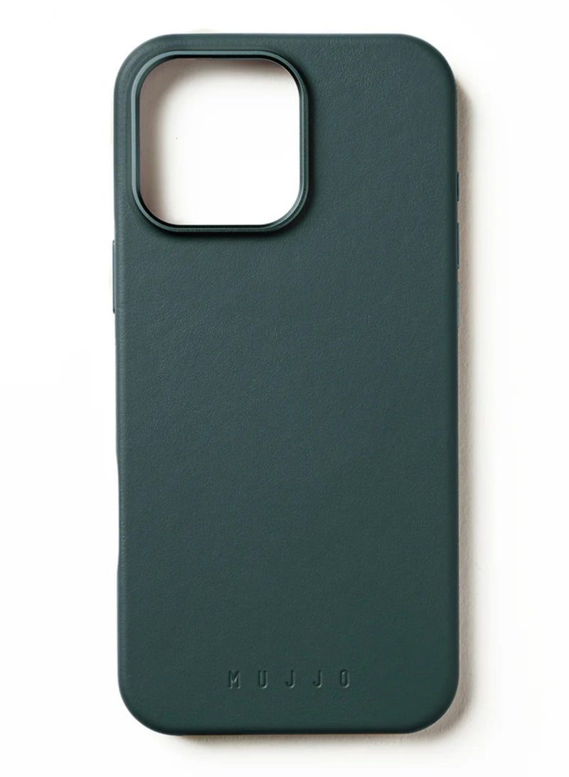 UK Premium Full Leather Case for iPhone 16 Pro Max in Livid Green with MagSafe