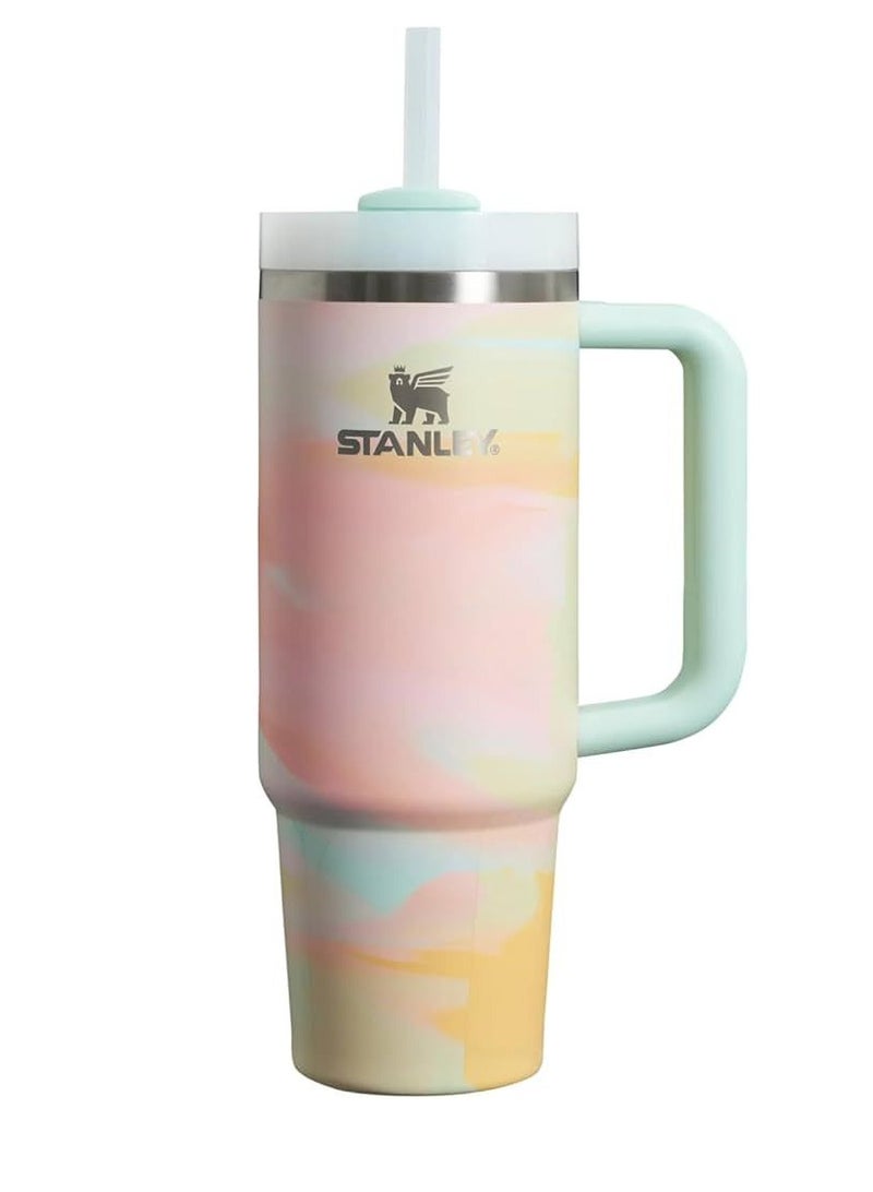 Stanley Insulated mug with straw lid, for water, Iced Tea, Coffee, Juice and Smoothie 40 oz.