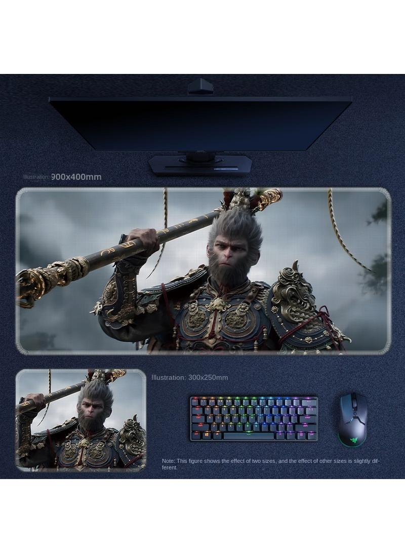 Black Myth Wukong PS5 Gaming Mouse Pad, Keyboard Pad, Waterproof with Non-Slip Rubber Base