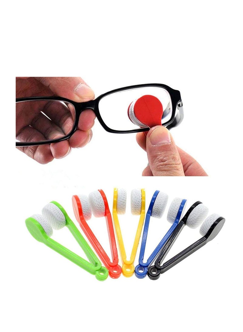 10 Pcs Mini Sun Glasses Eyeglass Microfiber Spectacles Cleaner Brush Cleaning Tool,Random Color，Mini Tool Glasses brush