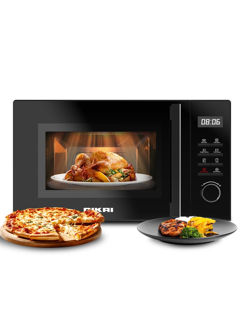 25L Microwave Oven with Digital Touch Control Panel, 30 Sec Express Start, 8 Auto Preset Menu,  5 Power Levels, Perfect for Instant Reheating, Defrosting & Cooking, Child Safety Lock, Convenient Pull Hand Door 25 L 800 W NMO2610DB Black