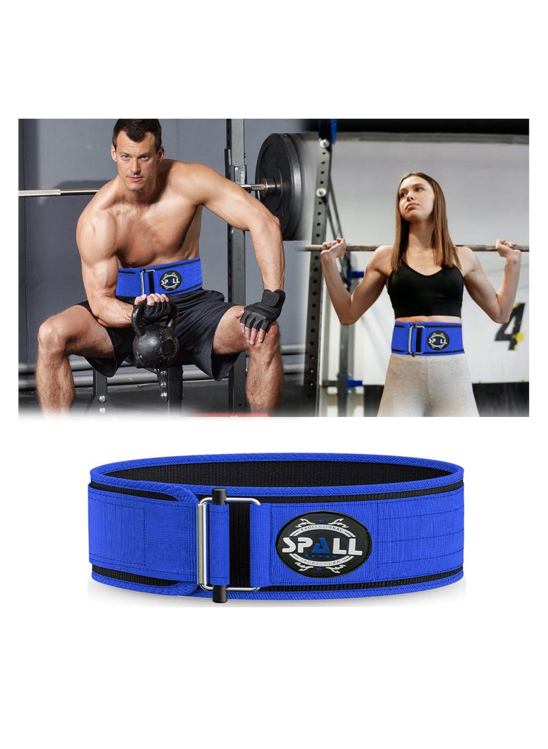 Weight Lifting Belt, Self-Locking Adjustable Gym Belt, Powerlifting & Strength Training Lumbar Support, Durable Nylon Belt for Men & Women Fitness Workouts