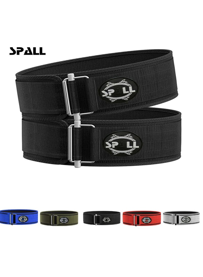 Weight Lifting Belt, Self-Locking Adjustable Gym Belt, Powerlifting & Strength Training Lumbar Support, Durable Nylon Belt for Men & Women Fitness Workouts
