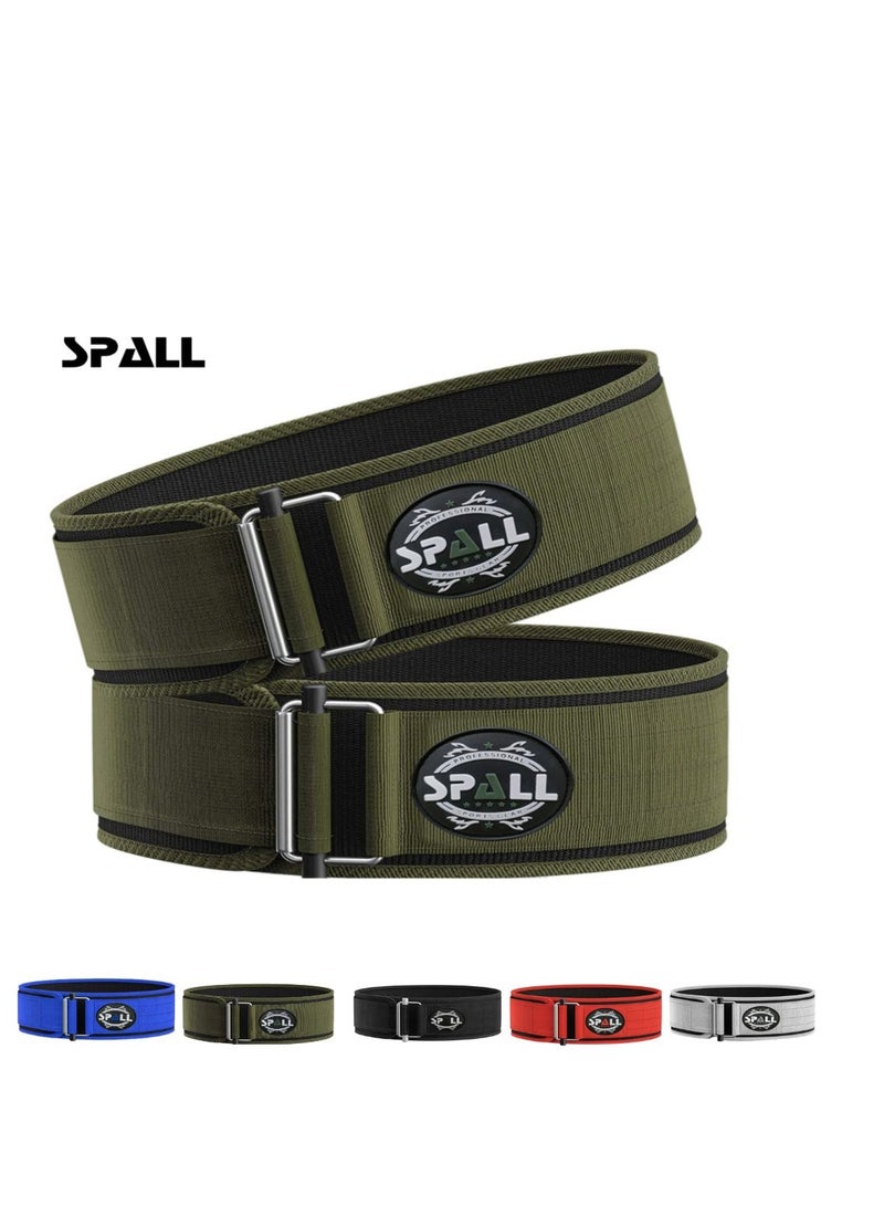 Weight Lifting Belt, Self-Locking Adjustable Gym Belt, Powerlifting & Strength Training Lumbar Support, Durable Nylon Belt for Men & Women Fitness Workouts
