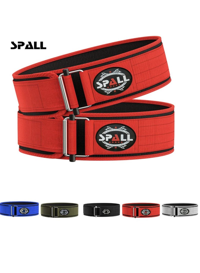 Weight Lifting Belt, Self-Locking Adjustable Gym Belt, Powerlifting & Strength Training Lumbar Support, Durable Nylon Belt for Men & Women Fitness Workouts