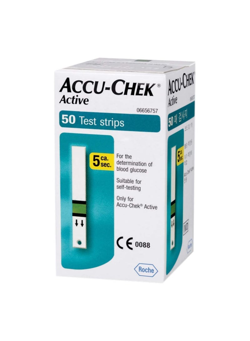 Active Bundle Blood Glucose Monitor With Active 50 Test Strips Plus Sofclix - 100 Lancets