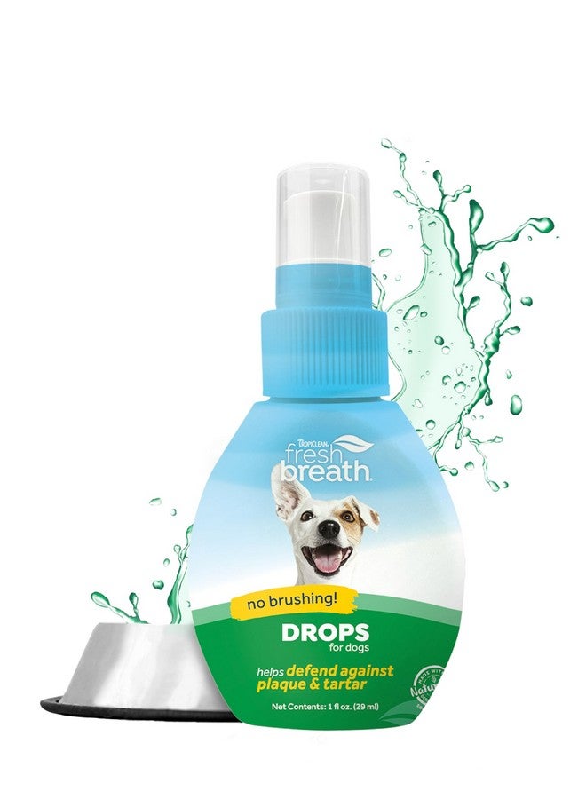 Fresh Breath Drops Travel Size | Dog Breath Freshener | Dog Mouthwash | Water Additive For Dental Care | Dog Breath Eliminator | Made In The Usa | 2.2 Oz.