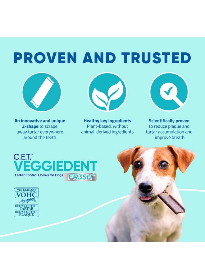 Cet Veggiedent Fr3Sh Tartar Control Chews For Dogs, Small
