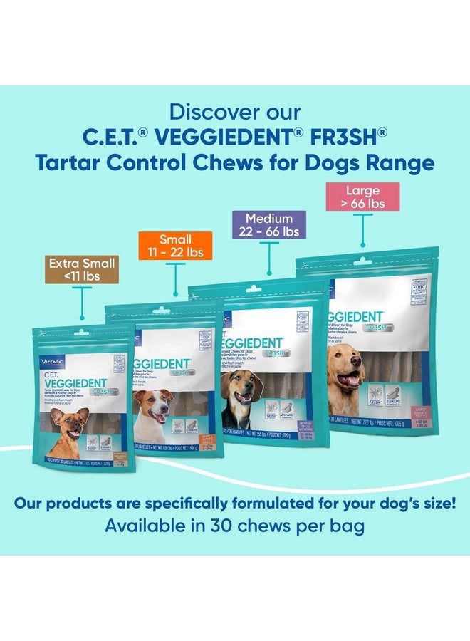 Cet Veggiedent Fr3Sh Tartar Control Chews For Dogs, Small