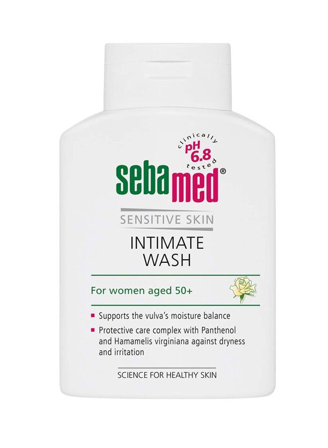 Sensitive Skin Intimate Wash for Women 50+ - Clinically Tested pH 6.8 - 400ml