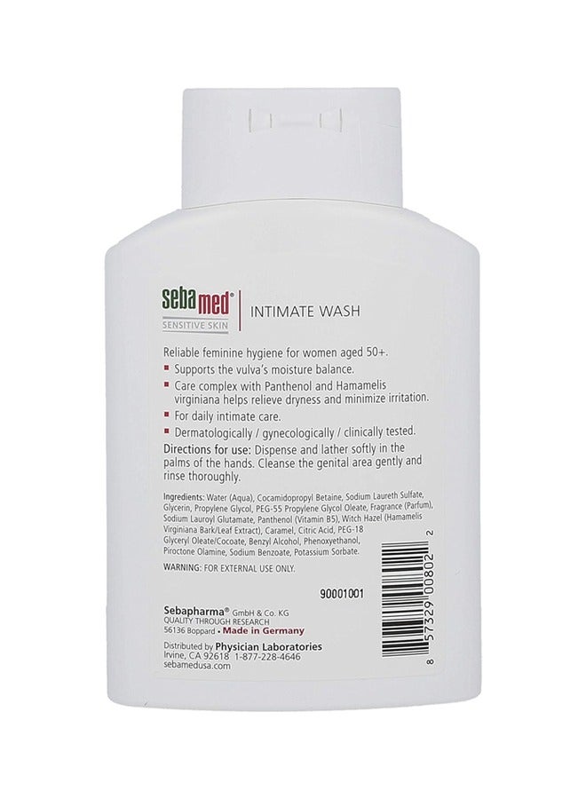 Sensitive Skin Intimate Wash for Women 50+ - Clinically Tested pH 6.8 - 400ml