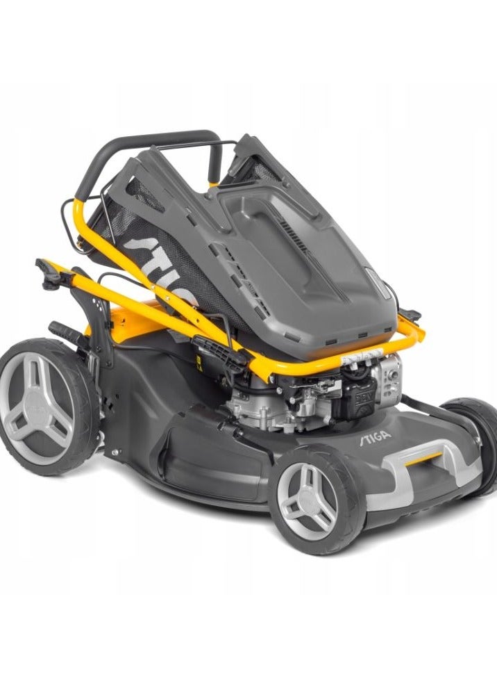 Stiga Combi 55 SVEQ Self-Propelled Petrol 161cc Briggs & Stratton 775 IS Series Engine with InStart Lawn Mower with 53cm Cutting Width (Made in Italy)