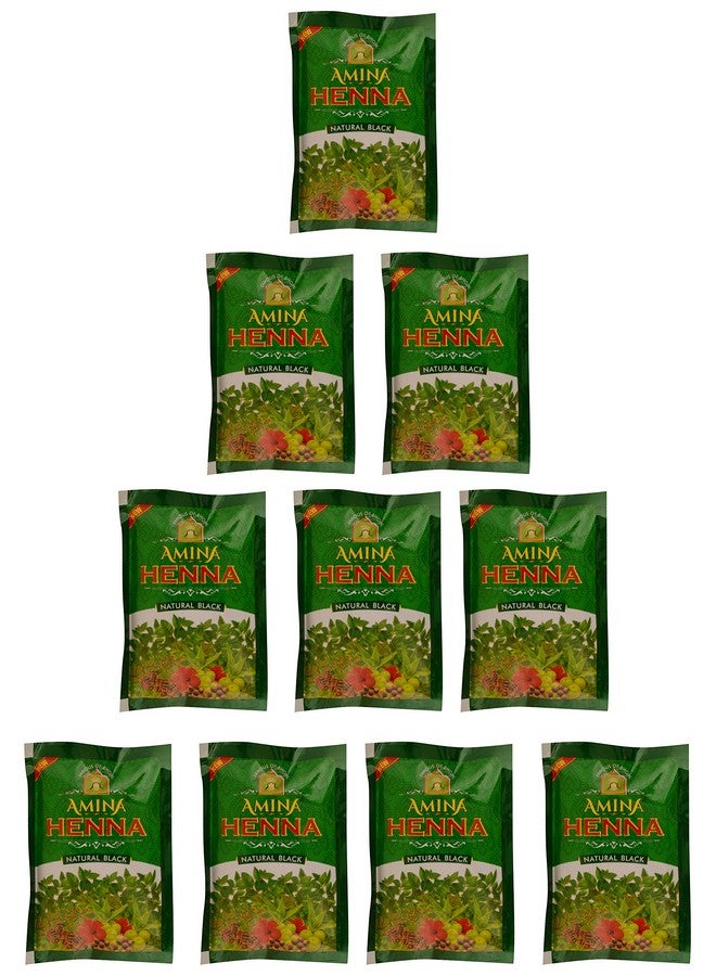 Henna, Natural Black Mehndi Powder, 250 G (Pack Of 10)