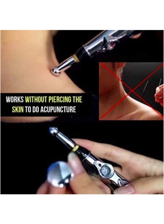 Electric Therapy Acupuncture Pen With 3 Massage Head Function - Portable Acupuncture Pain Relief Therapy Pen