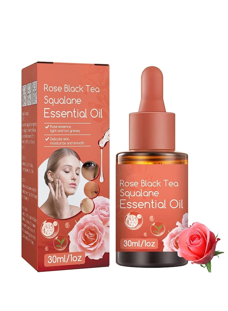 30ml Rose Black Tea Essential Face Oil, Anti-Aging, Anti-Wrinkle Serum