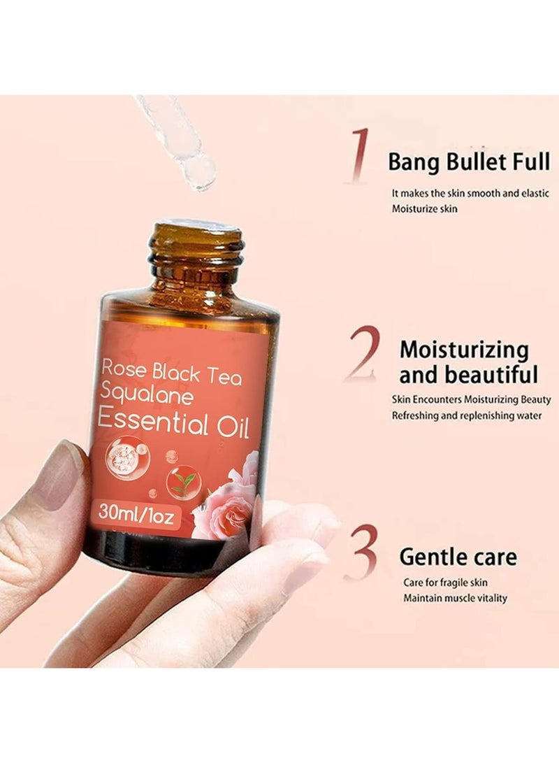 30ml Rose Black Tea Essential Face Oil, Anti-Aging, Anti-Wrinkle Serum