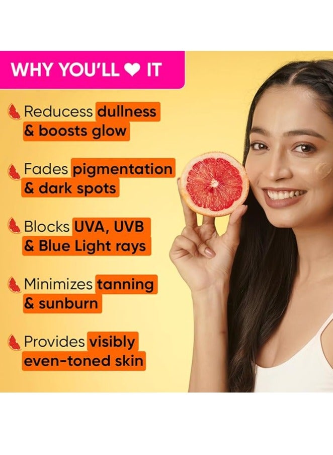 Dot & Key Vitamin C Daily Glow Essentials Skin Care Combo (Vitamin C Sunscreen SPF 50 PA+++ 50gm & Vitamin C Moisturizer 50gm) | For Glowing Skin | For All Skin Types | For Women & Men