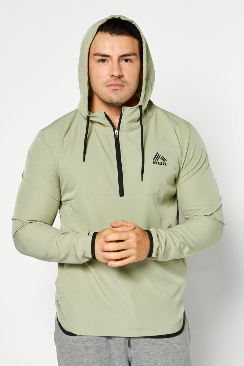 Men Sportswear Fit Half Zip Training Sweatshirt, Sage