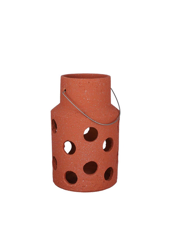 Suncoast Pietra Lantern Terracotta (M)-Brown