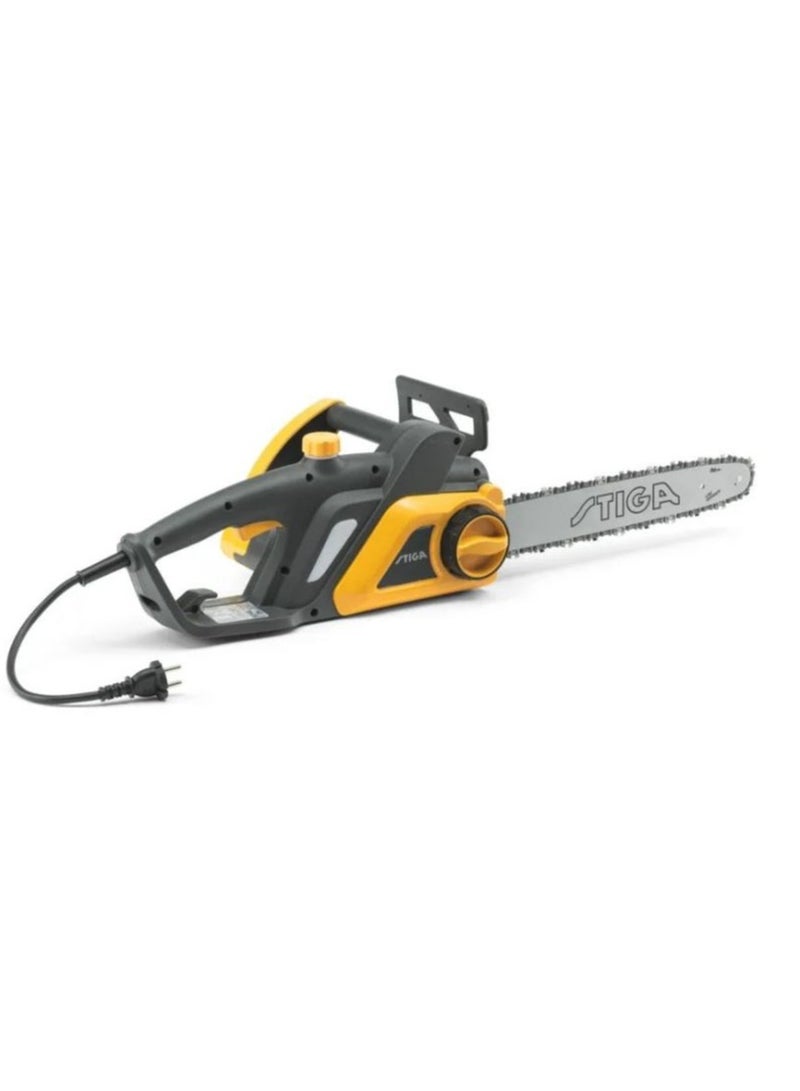 Stiga Electric Chain Saw 16 CS-122c with Ultra - Strong 2.2kW with 40cm Bar and Chain ( Made in Italy ).