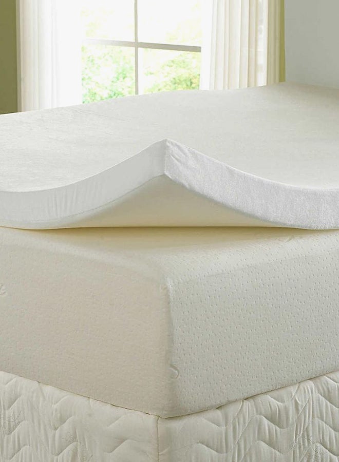 Cool Tech Memory Foam Mattress Topper With Cover Foam Light Pink