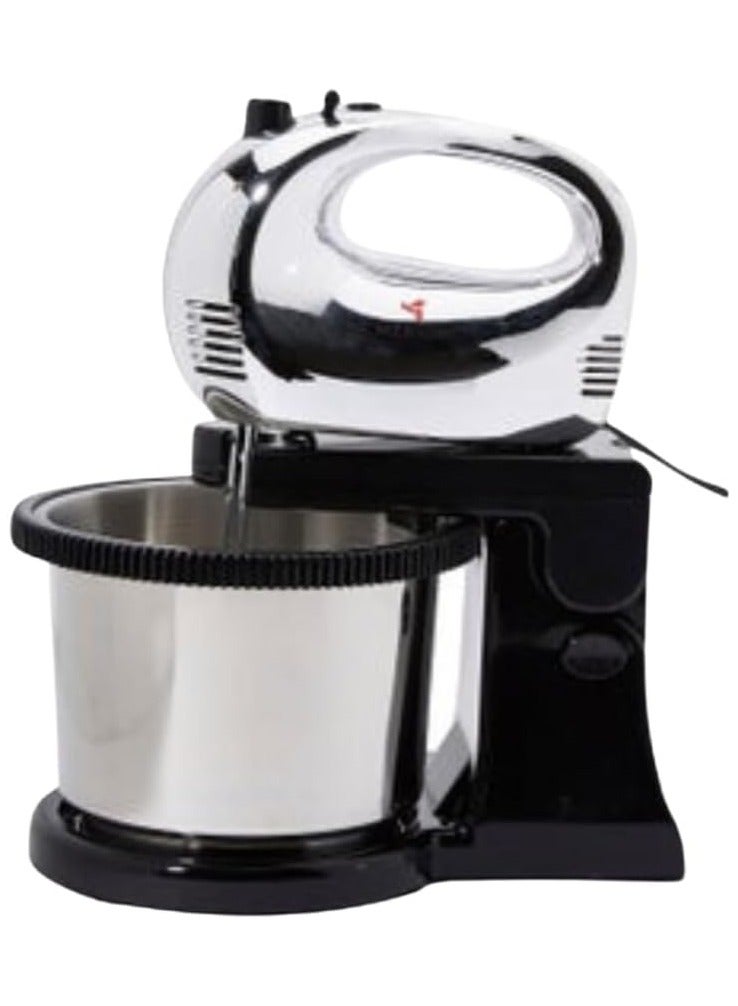 MEBASHI Stand Bowl Mixer, 3 L Capacity, Stainless Steel, 5 Speeds with Turbo, 250W (ME-SBM1005SS)