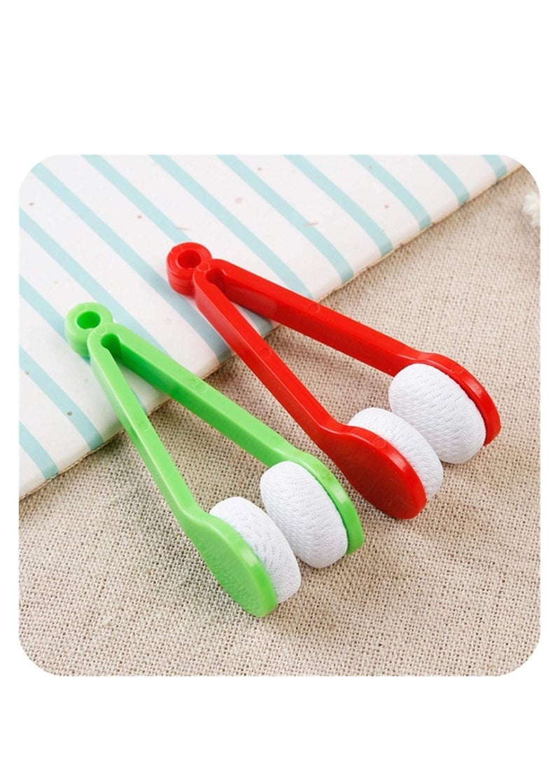 10 Pcs Mini Sun Glasses Eyeglass Microfiber Spectacles Cleaner Brush Cleaning Tool,Random Color，Mini Tool Glasses brush