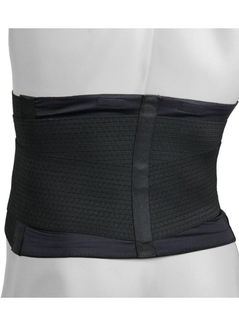 Back Brace Support Basic Stabilizing Lumbar Orthosis With Insert And Tensioning Straps Black - Size XXL