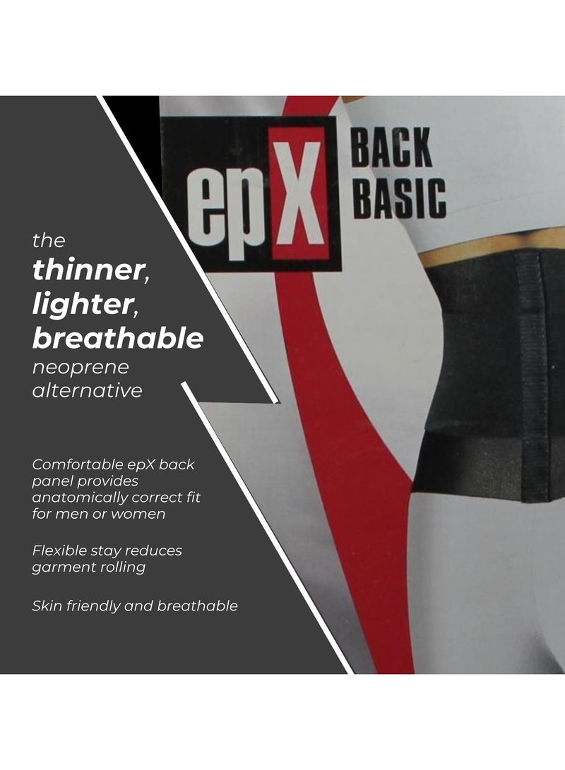 Back Brace Support Basic Stabilizing Lumbar Orthosis With Insert And Tensioning Straps Black - Size XXL