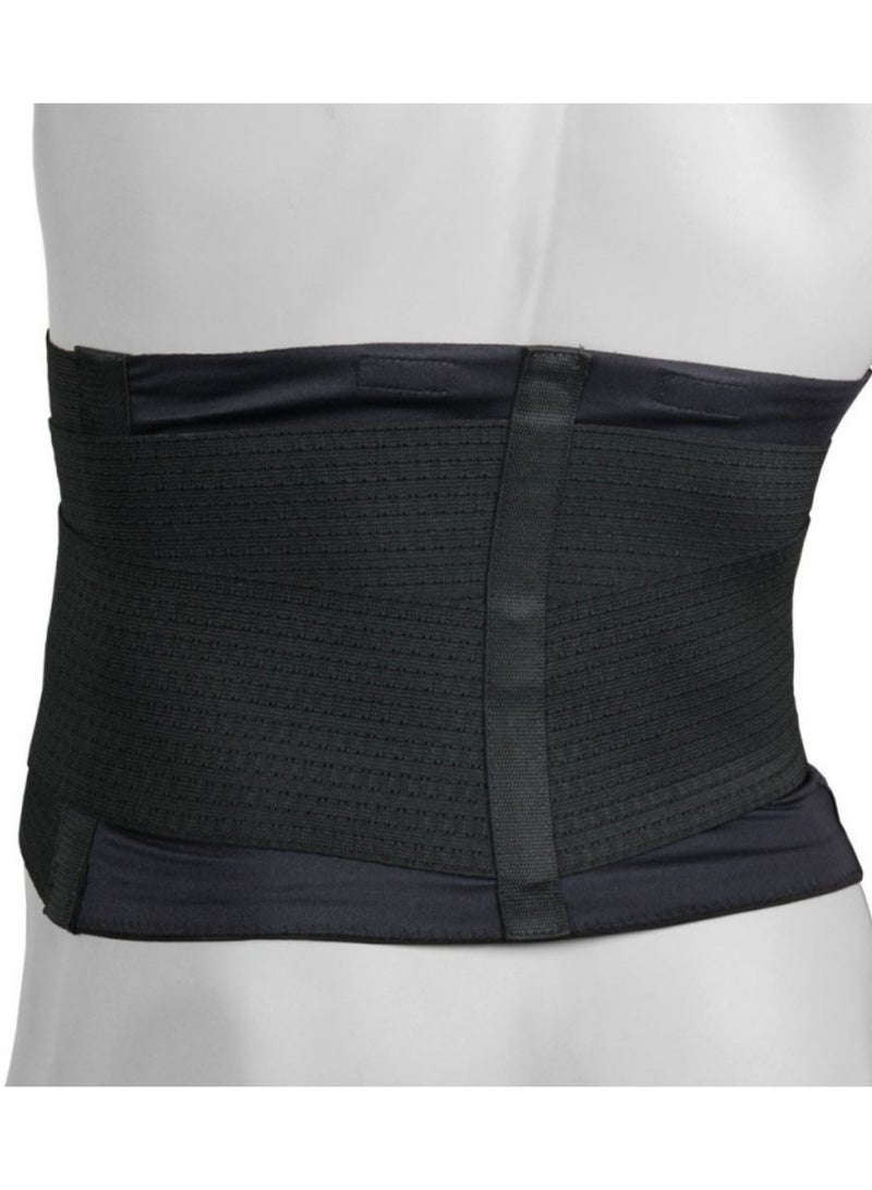 Velpeau EPX Back Brace Support Basic Stabilising lumbar orthosis with insert and tensioning straps, Black, Size Large