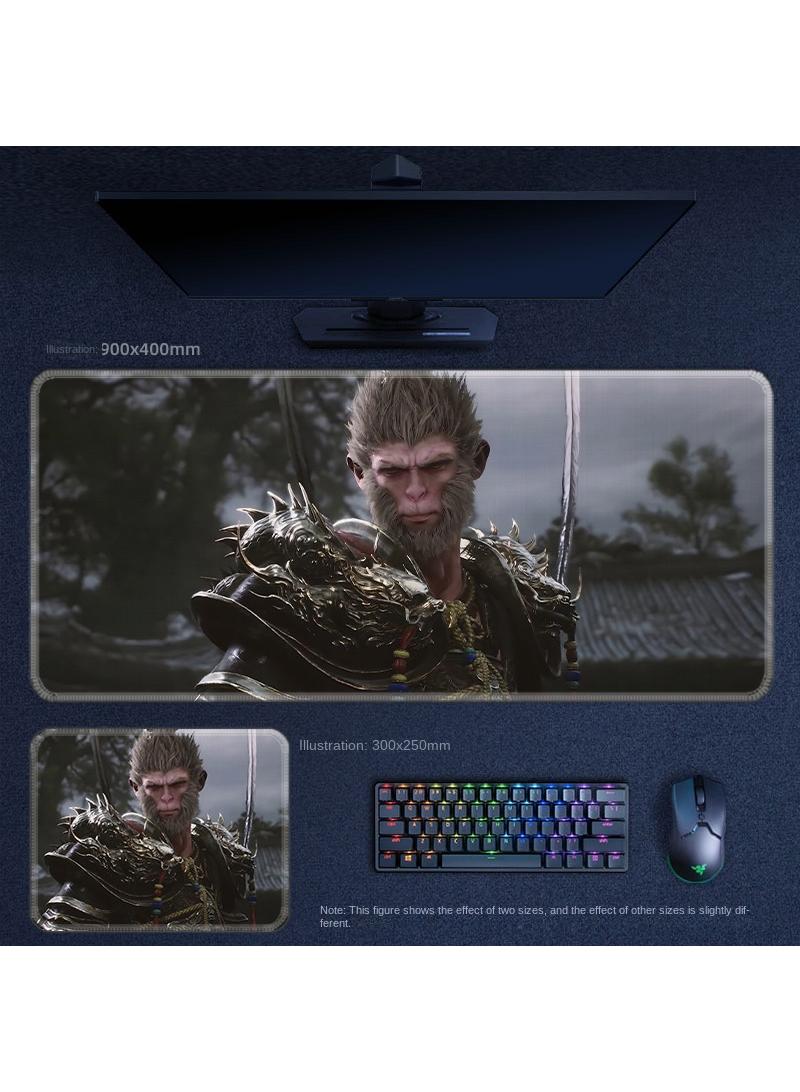 Black Myth Wukong PS5 Gaming Mouse Pad, Keyboard Pad, Waterproof with Non-Slip Rubber Base