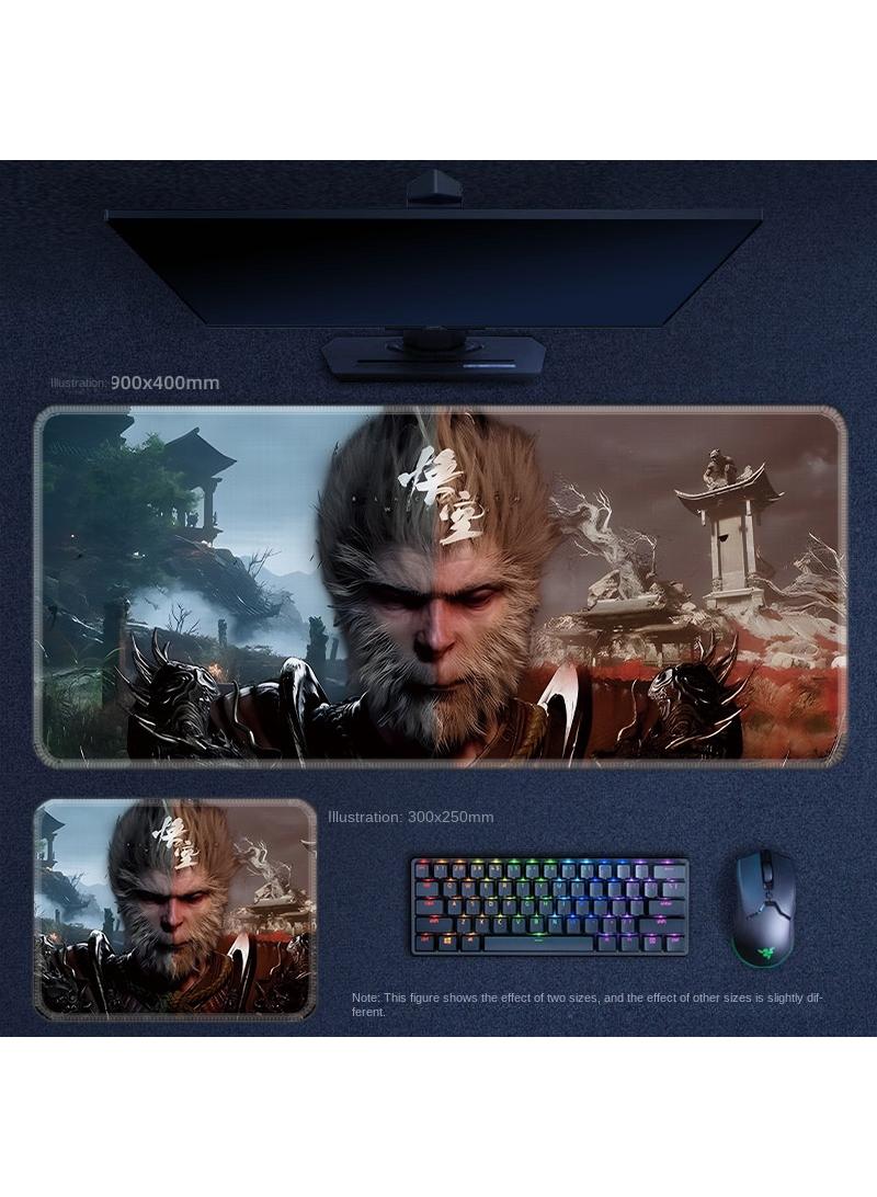 Black Myth Wukong PS5 Gaming Mouse Pad, Keyboard Pad, Waterproof with Non-Slip Rubber Base