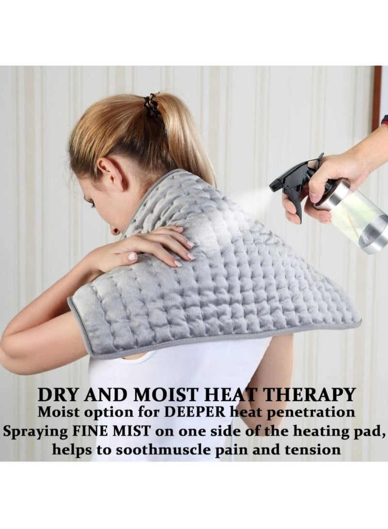 Heating Pad Electric Heating Pads  Hot Heated Pad for Back Pain Muscle Pain Relieve  Dry & Moist Heat Therapy Option  Auto Shut Off Function