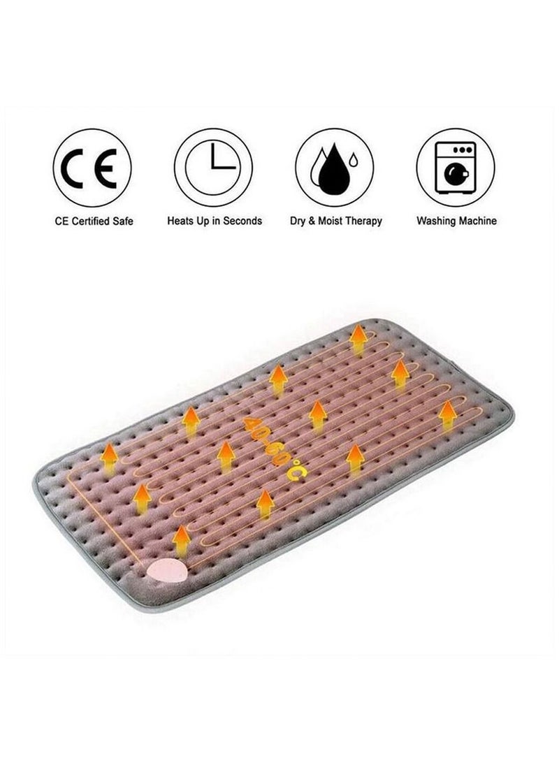 Heating Pad Electric Heating Pads  Hot Heated Pad for Back Pain Muscle Pain Relieve  Dry & Moist Heat Therapy Option  Auto Shut Off Function