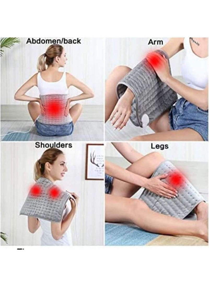 Heating Pad Electric Heating Pads  Hot Heated Pad for Back Pain Muscle Pain Relieve  Dry & Moist Heat Therapy Option  Auto Shut Off Function