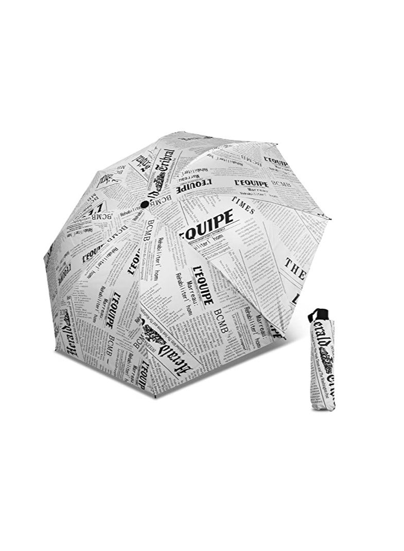 Small Umbrella Compact for Rain Windproof Portable Black Umbrellas for Rain Folding Umbrella for Car Small Umbrella for Backpack Protection Sun Folding UV Umbrella Windproof Compact