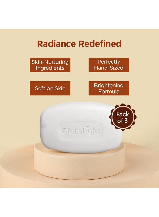 Skin Lightening Soap With 1% Glutathione |Reduces Dark Spots, Age Marks |For Skin Brightening - 75Gm (Pack Of 3)