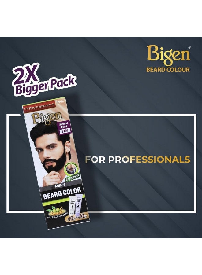 Professional Beard Colour B103 Dark Brown| Leaves No Stains 40G+40G