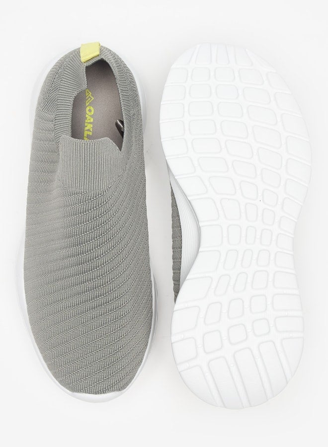 Textured Slip-On Walking Shoes