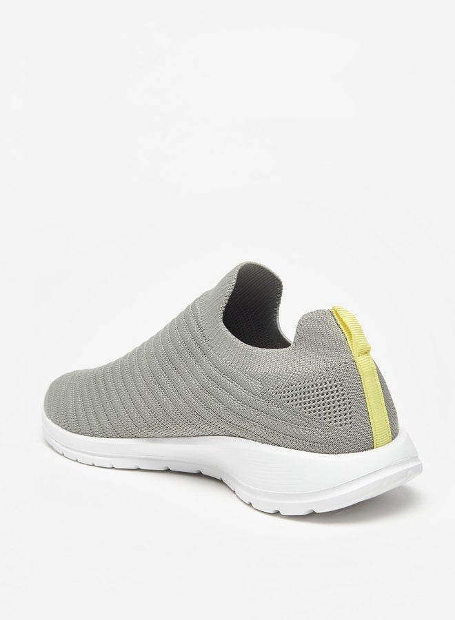 Textured Slip-On Walking Shoes