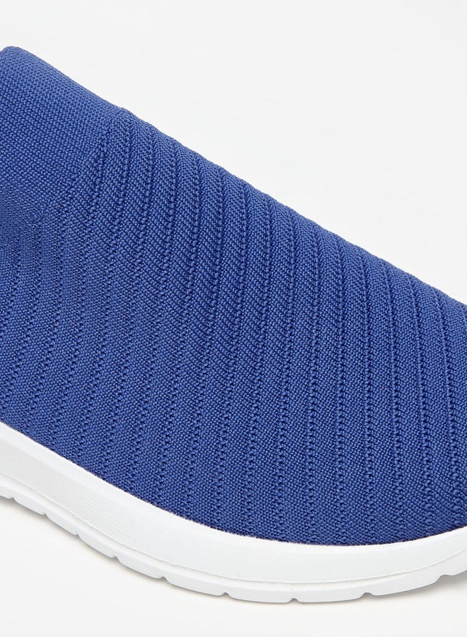 Textured Slip-On Sports Shoes