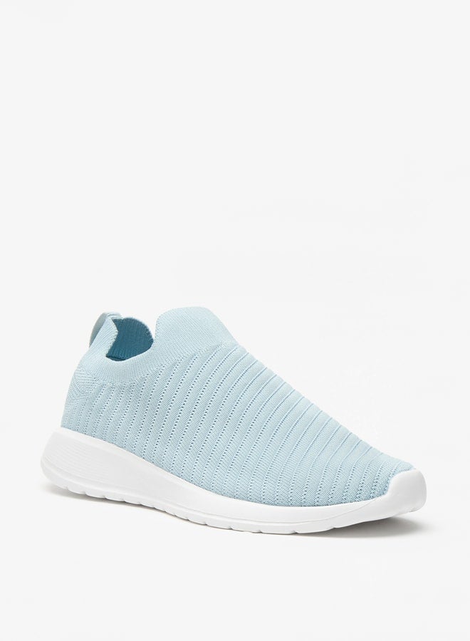 Girls Mesh Detail Slip-On Sports Shoes