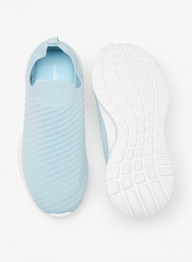 Girls Mesh Detail Slip-On Sports Shoes